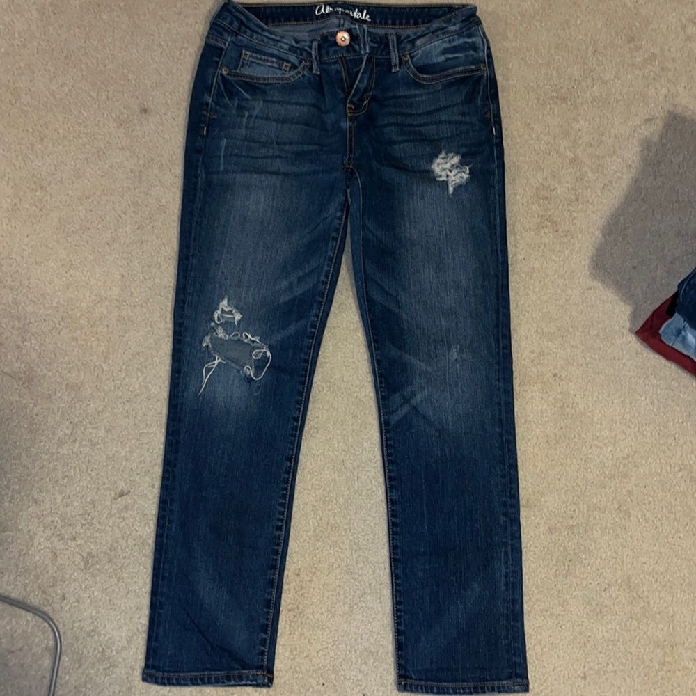 Aeropostale skinny crop Blue jeans